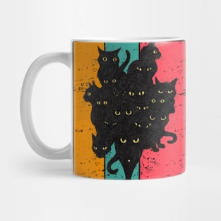 Black Cats Vintage Mug